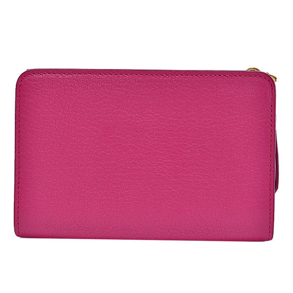Miu Miu Pink Bifold Wallet Leather - Picture 1 of 3